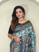 Neel Kalamkari Saree