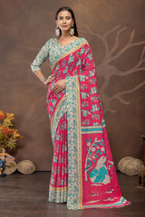 Rangrez Katha Cotton Saree