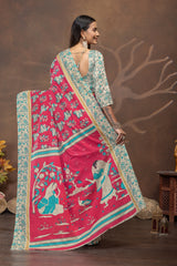 Rangrez Katha Cotton Saree