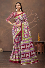 Rangriti Gulnaar Printed Cotton Saree
