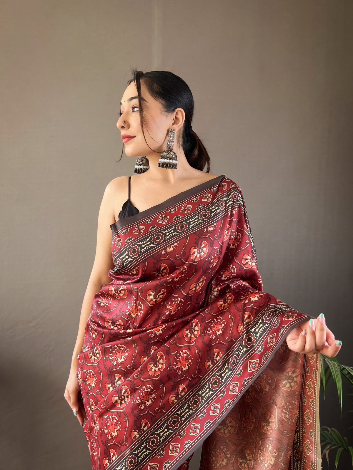 Raktika Kalamkari Saree